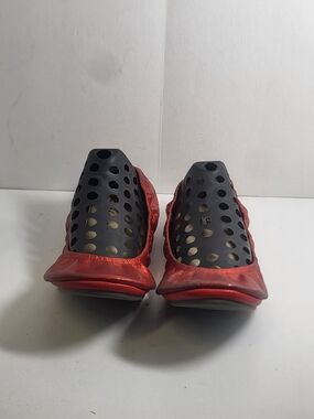 Women's Red Perforated Slip-On Flats